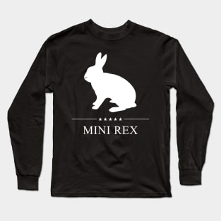 Mini Rex Rabbit White Silhouette Long Sleeve T-Shirt